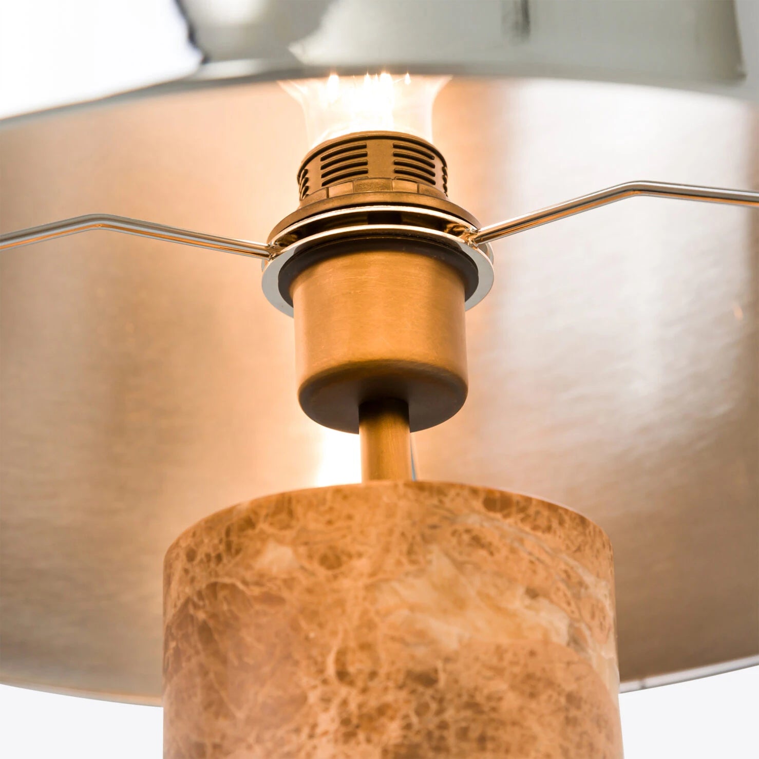 Cusco Marble Table Lamp- Green/ Beige w Various Shades