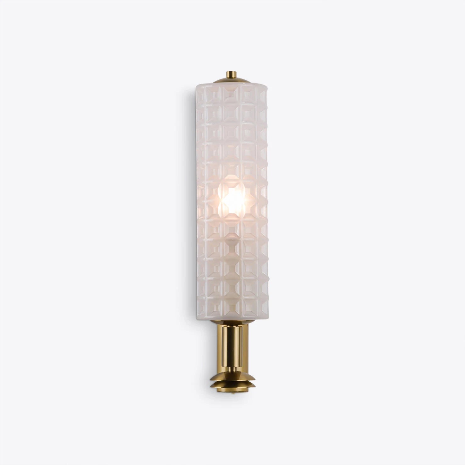 Bristol Brass and Opaline Glass Wall Lamp