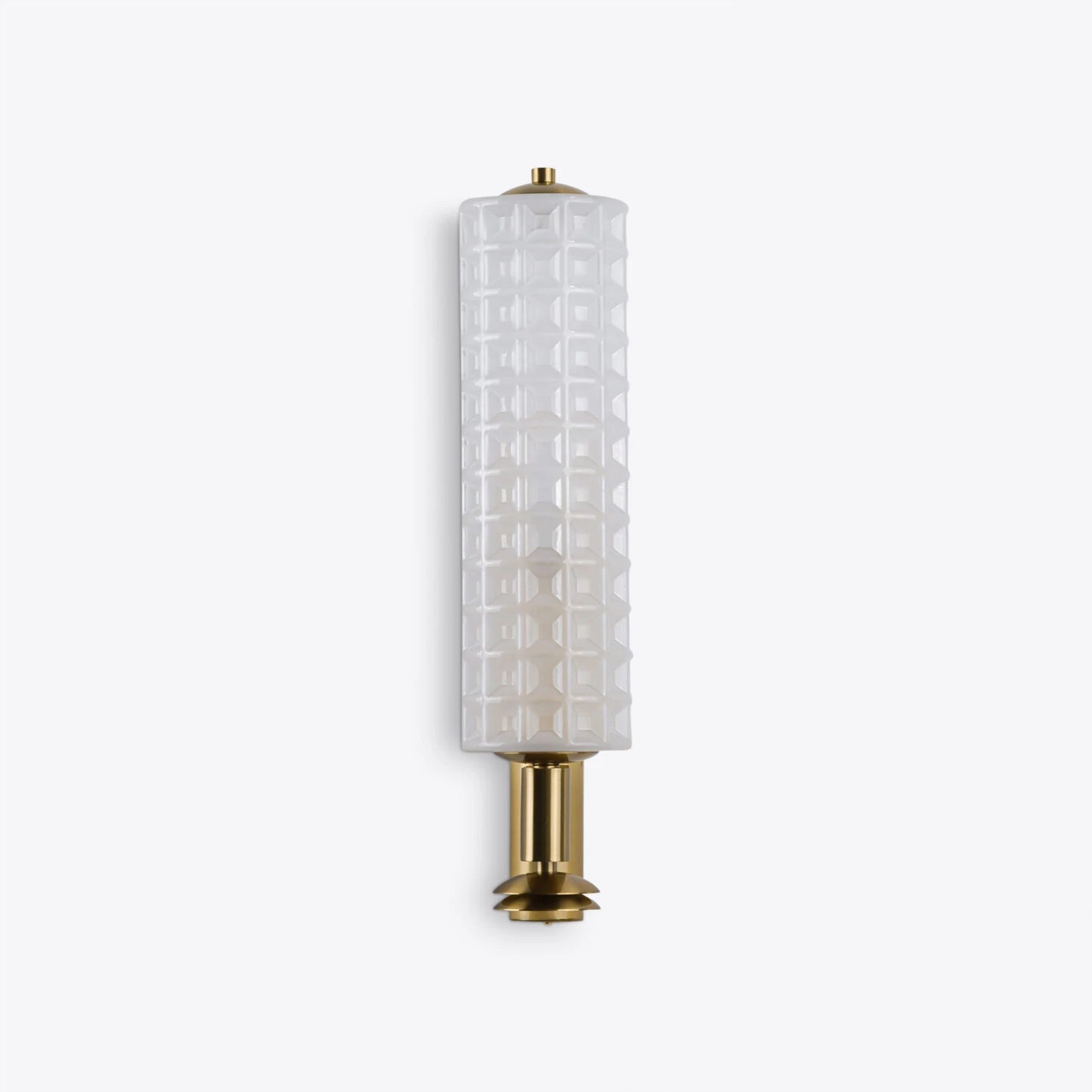 Bristol Brass and Opaline Glass Wall Lamp