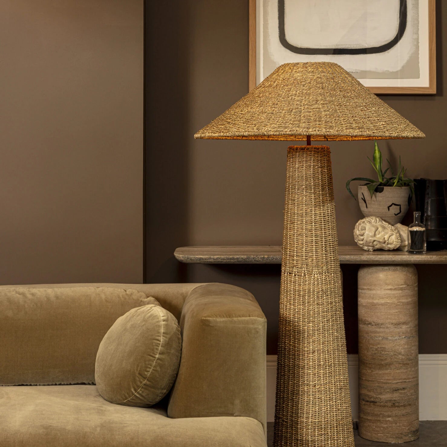 Hanoi Seagrass Standing Lamp