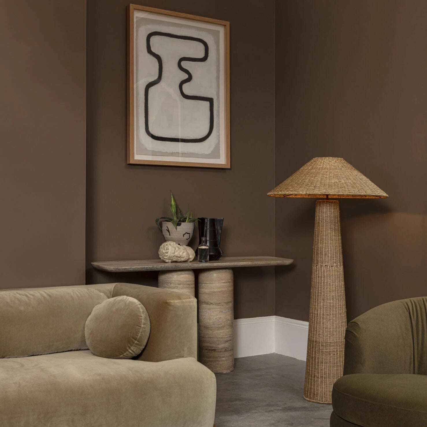 Hanoi Seagrass Standing Lamp