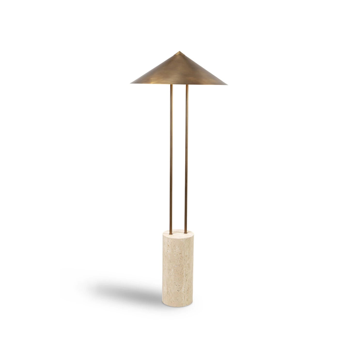 Titan Floor Lamp- Cream/ Black Marble Finishes