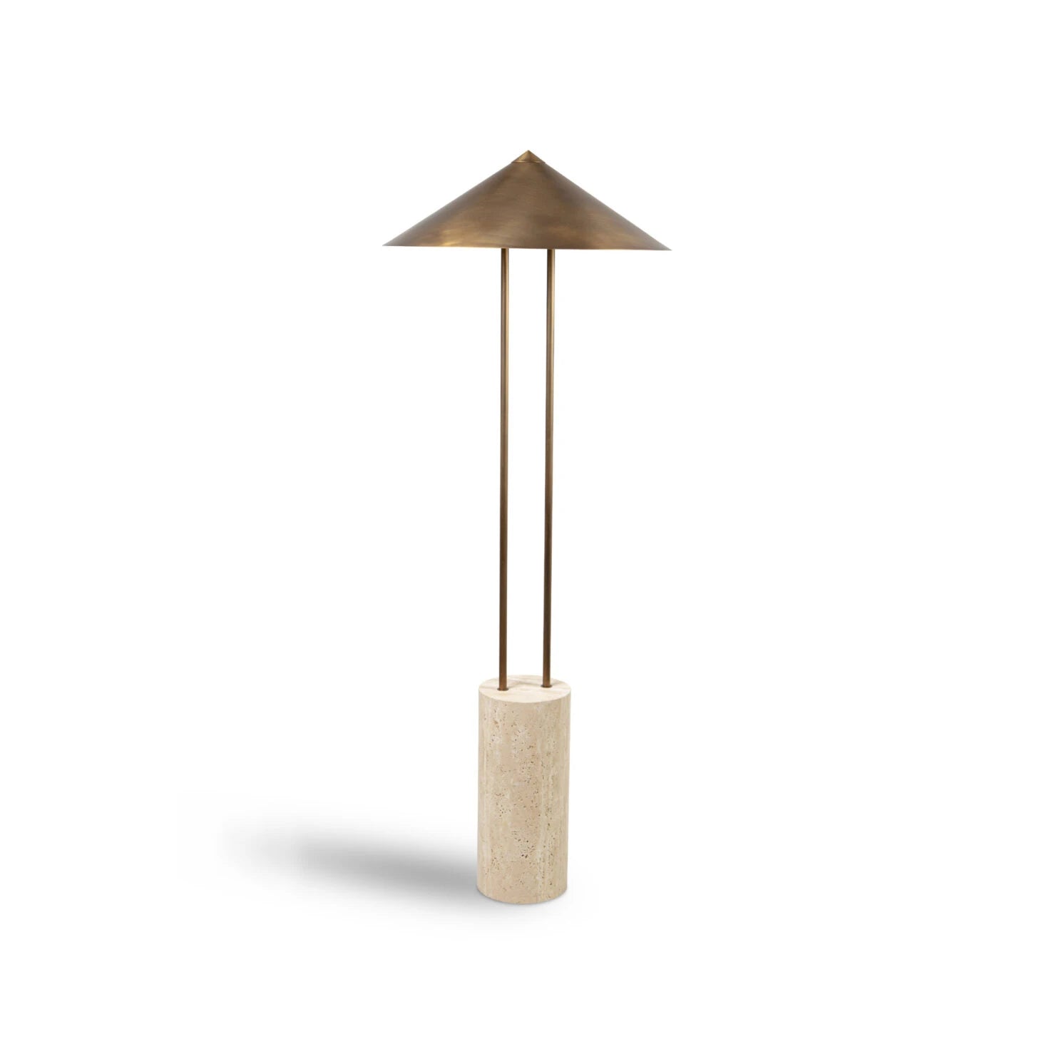 Titan Floor Lamp- Cream/ Black Marble Finishes