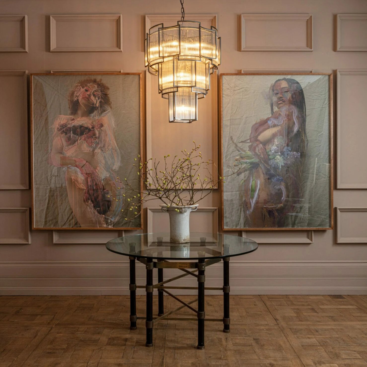 Monte Carlo Grande Chandelier- Bronze/ Brass Finish