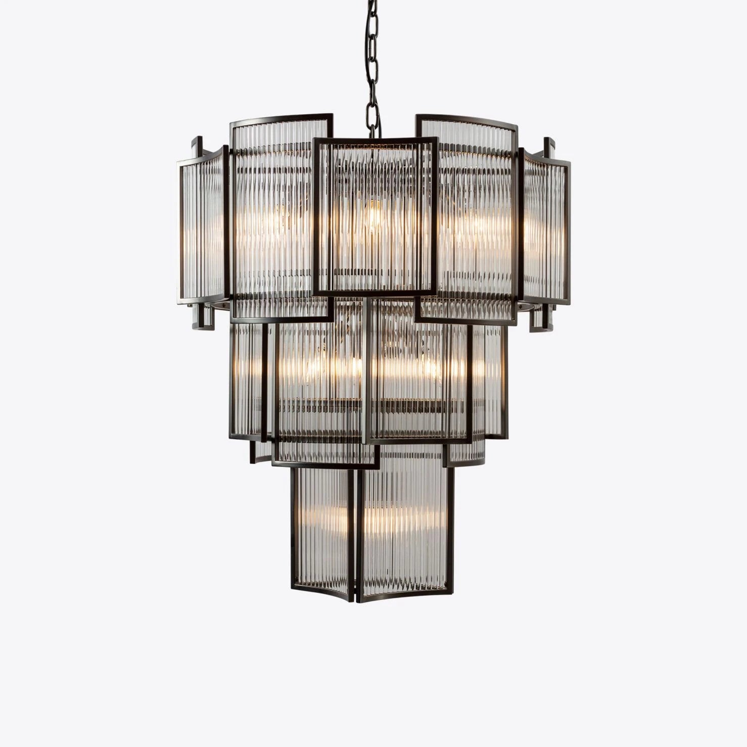 Monte Carlo Grande Chandelier- Bronze/ Brass Finish