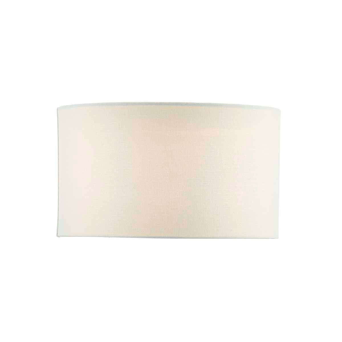 Pyramid White Linen Drum Shade 35cm