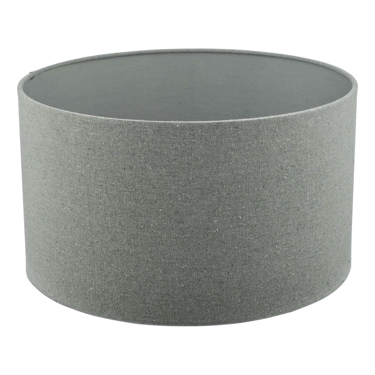 Pyramid Grey Linen Drum Shade 35cm