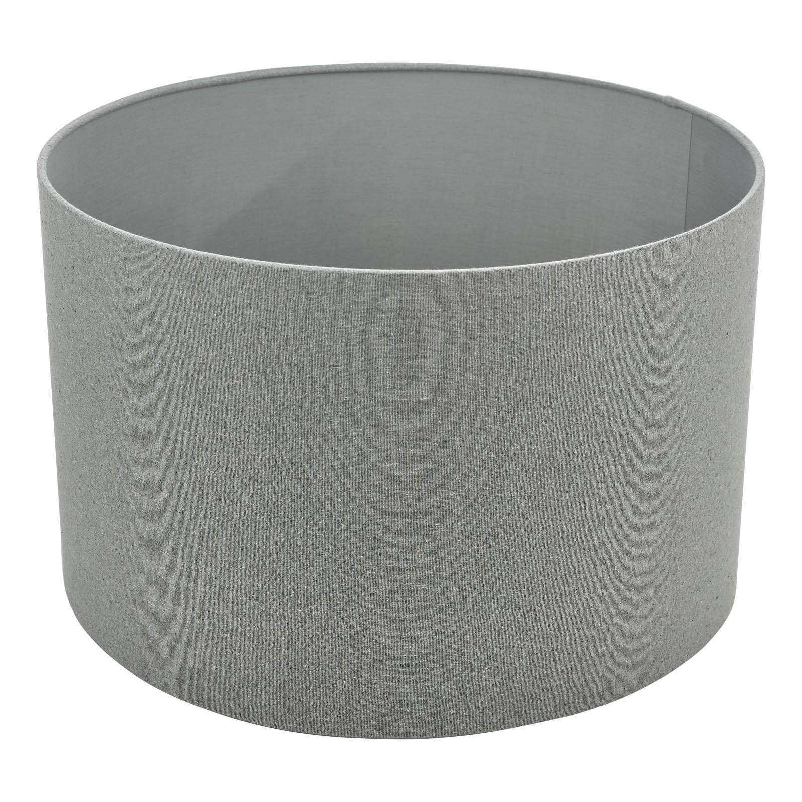 Pyramid Grey Linen Drum Shade 35cm