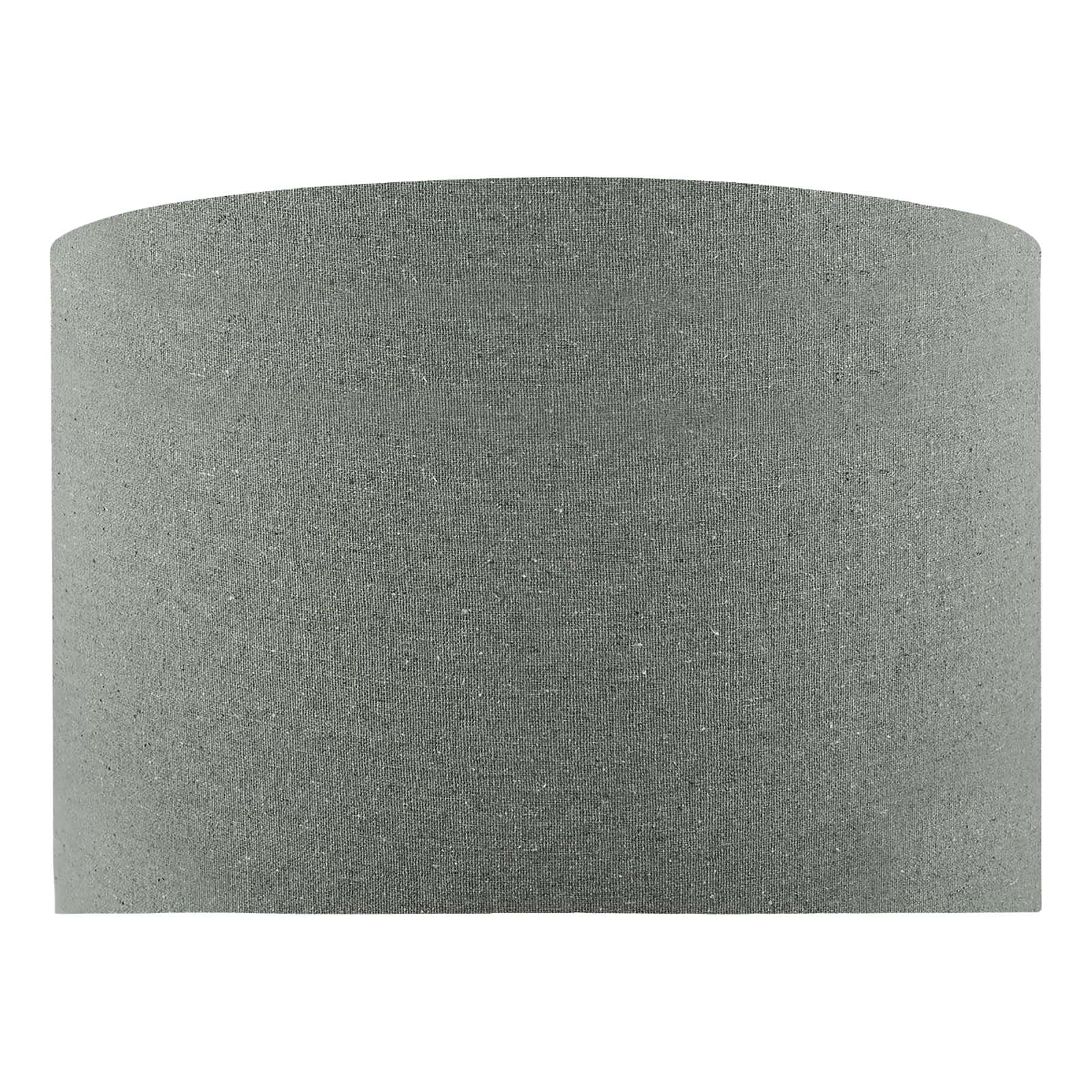 Pyramid Grey Linen Drum Shade 35cm