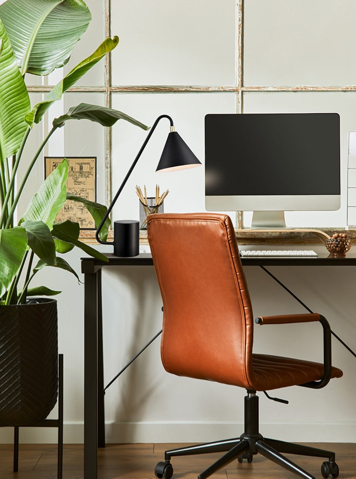 Casement Table Lamp - Brass/Black