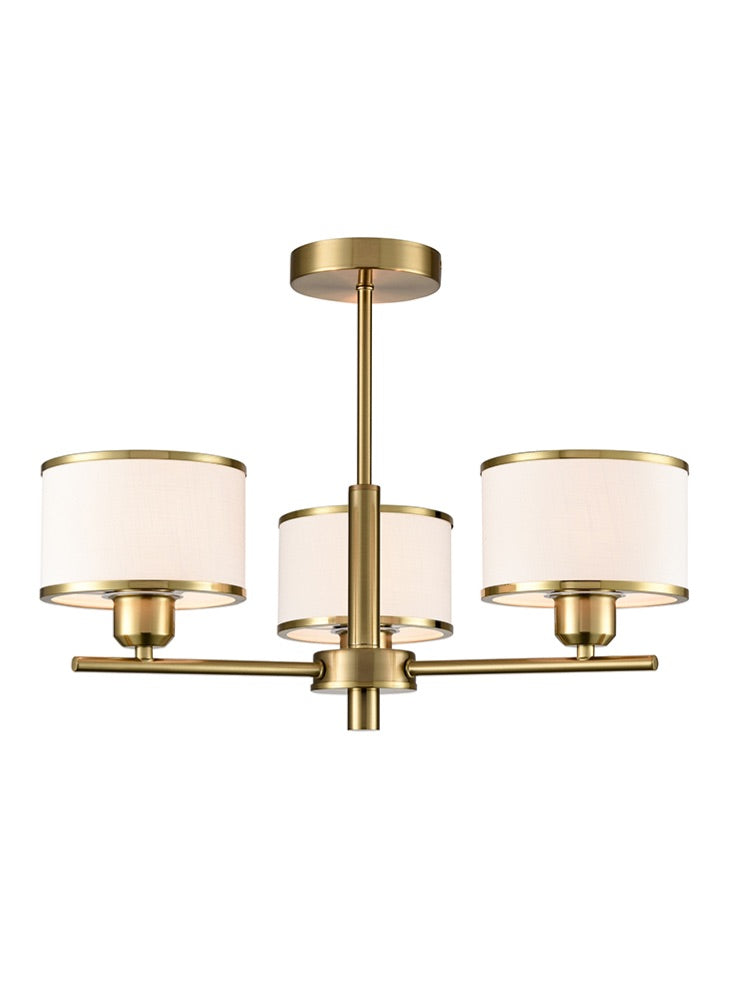 Polaris 3/5lt Fitting- Satin Nickel/ Aged Brass Finishes