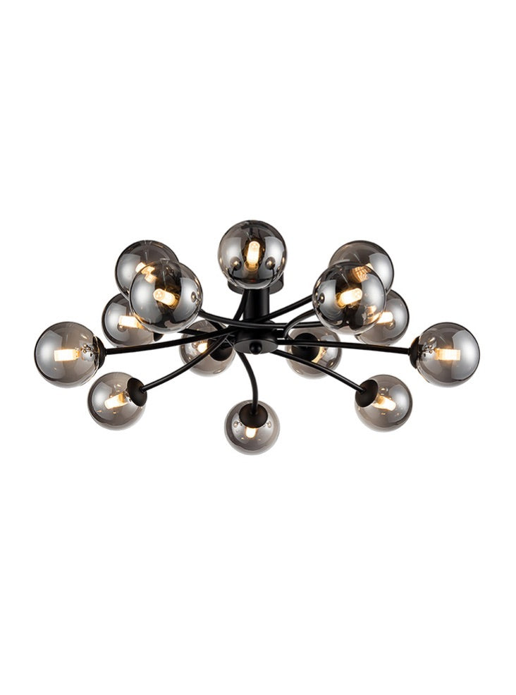Ozzy 3/5/14Lt Indoor Semi Flush Ceiling Light - Black Finish