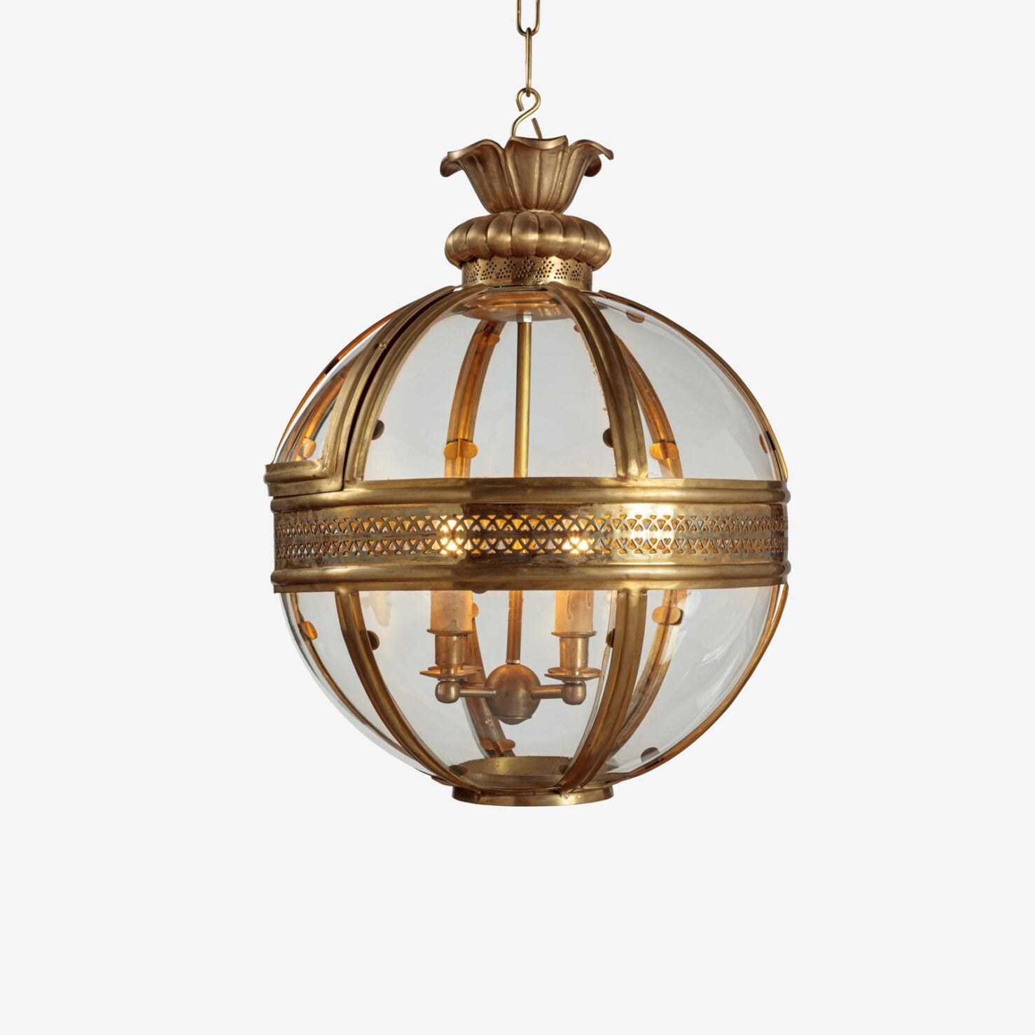 Hampstead Lantern- Verdigris Bronze/ Brass