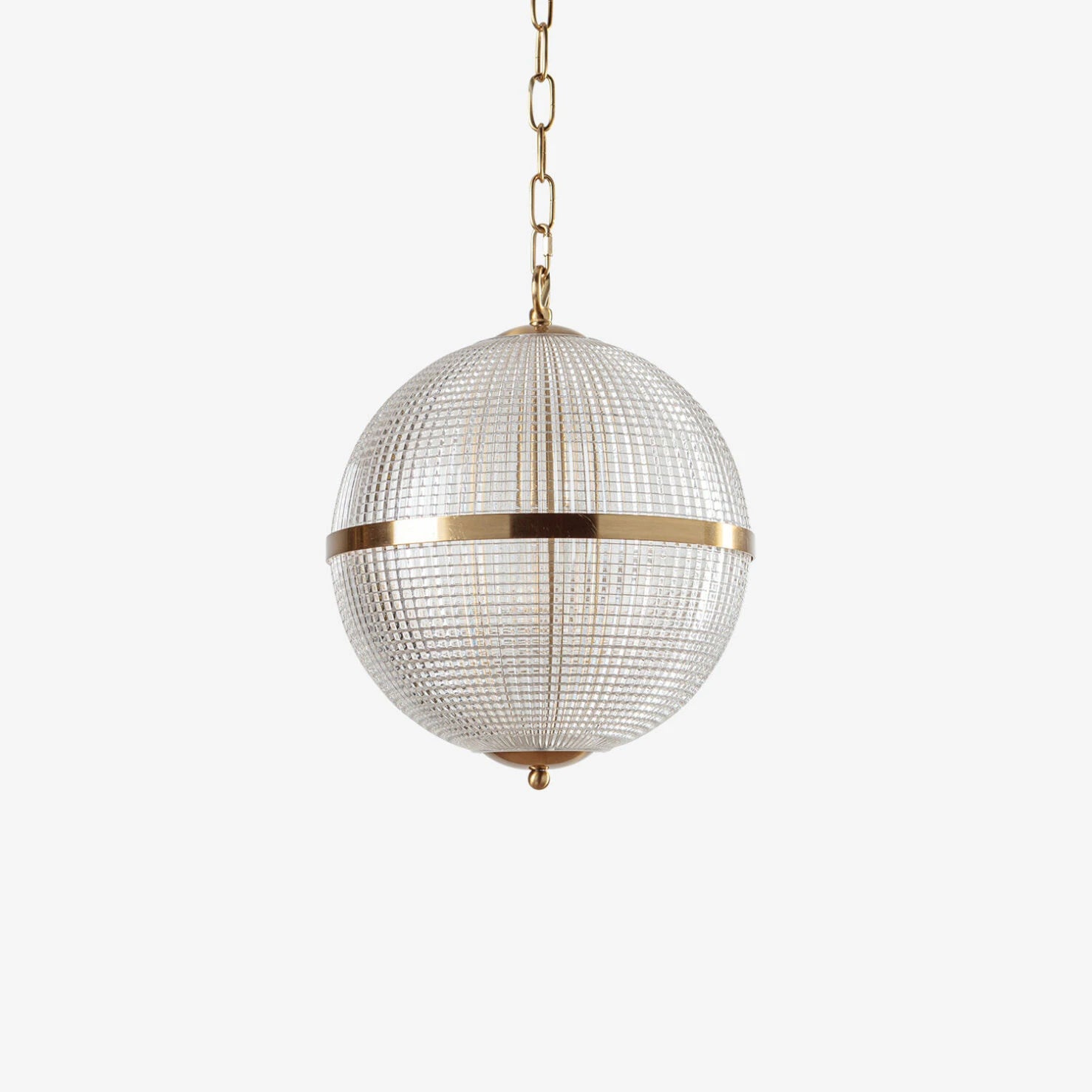 Parisian Globe Pendant- Clear Brass