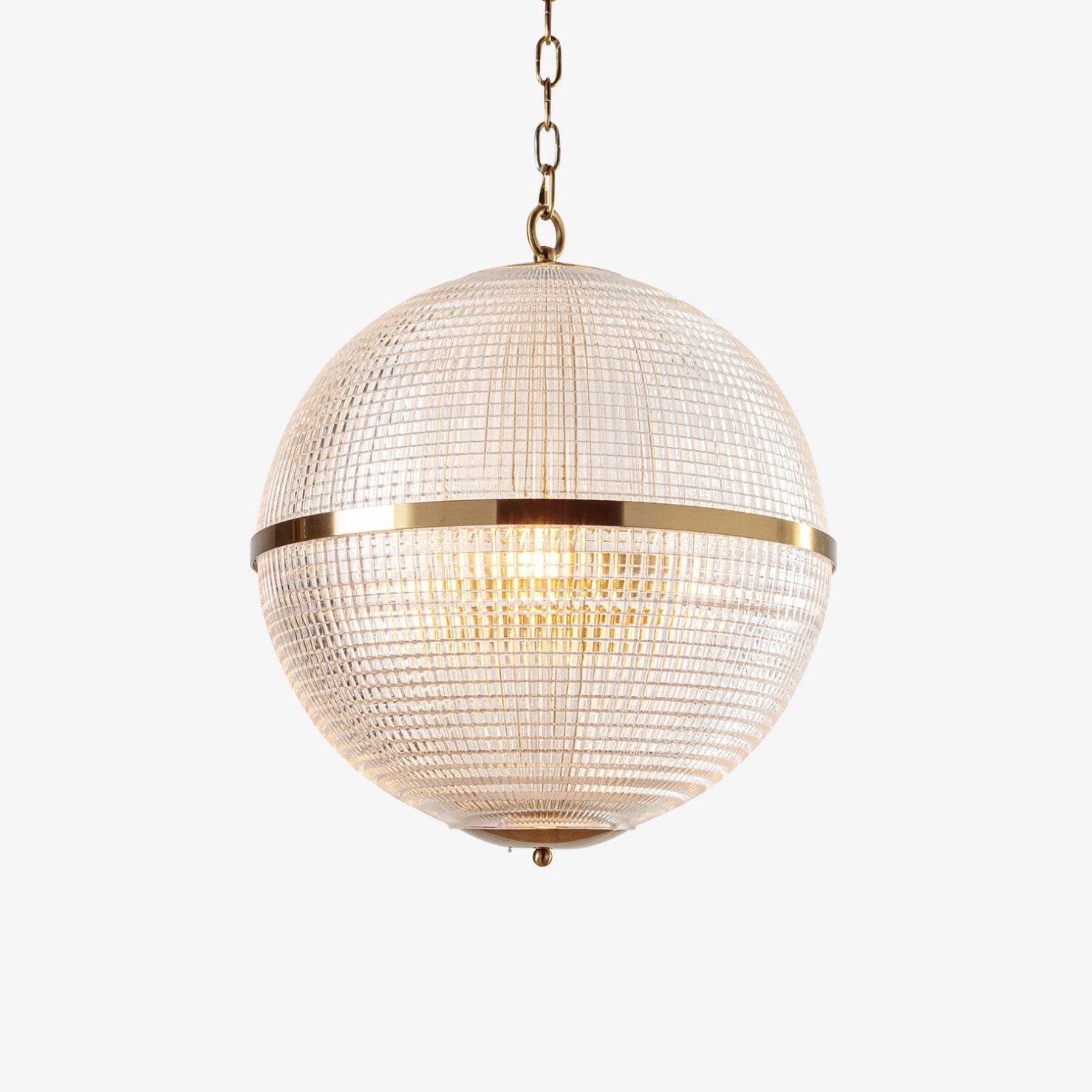 Parisian Globe Pendant- Clear Brass
