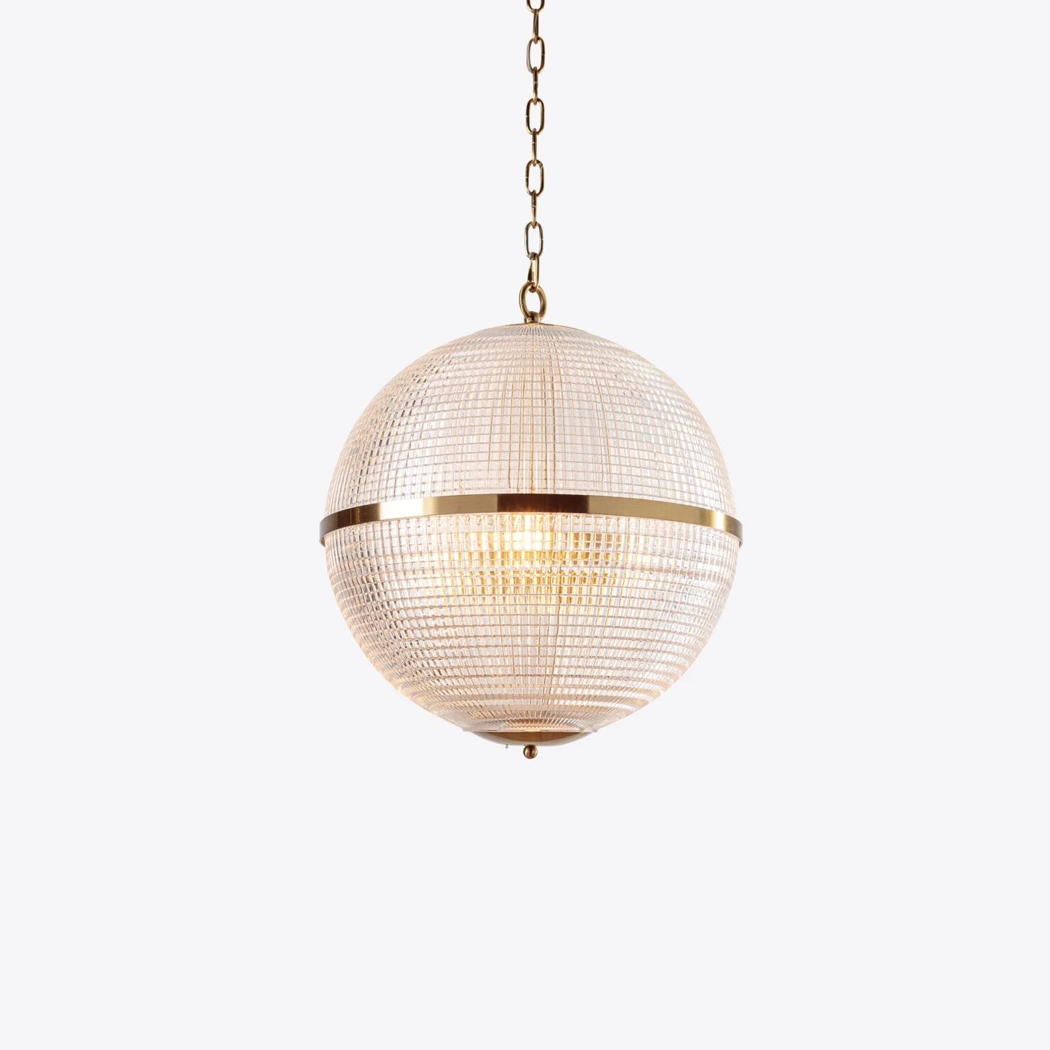 Parisian Globe Pendant- Clear Brass