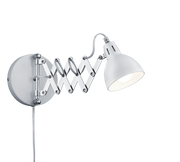 Scissor 1Lt Task Light - White/Concrete Finish