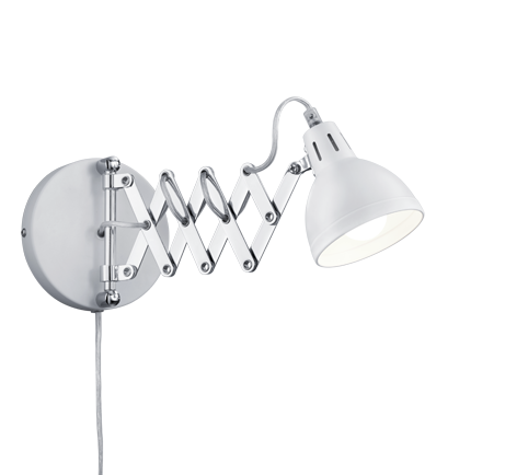 Scissor 1Lt Task Light - White/Concrete Finish