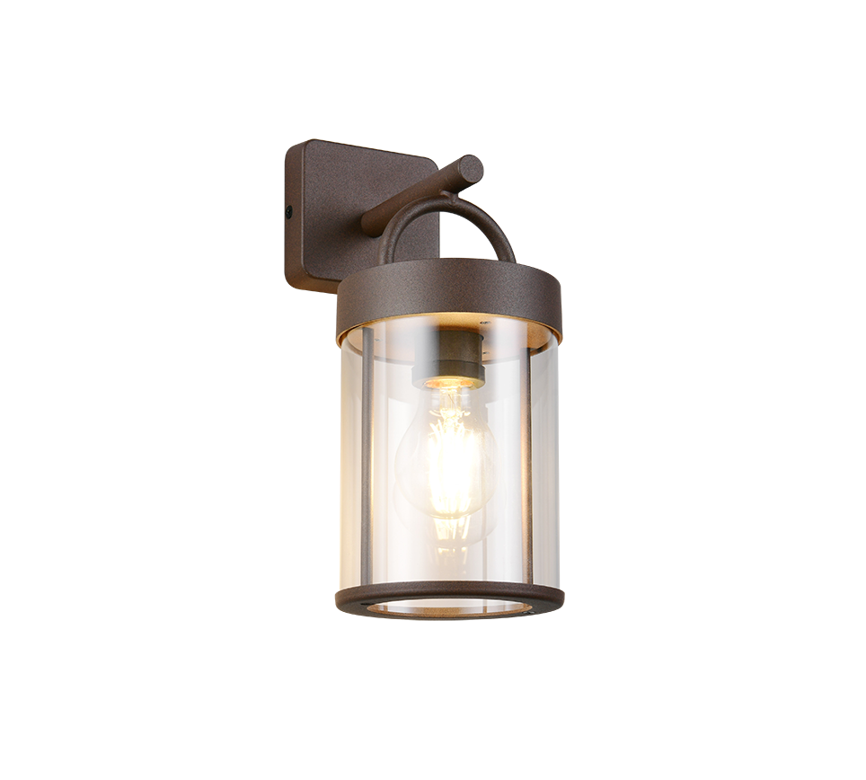 Almeria Outdoor Wall Light- Rusty/ Anthracite Finish
