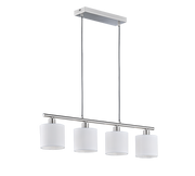Tommy 4Lt Linear Pendant - Black/White