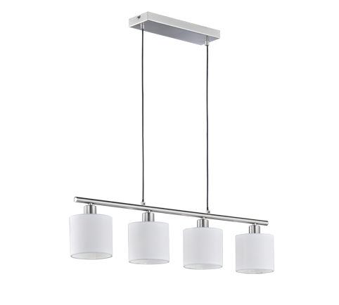 Tommy 4Lt Linear Pendant - Black/White