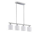 Tommy 4Lt Linear Pendant - Black/White