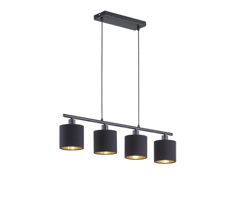 Tommy 4Lt Linear Pendant - Black/White