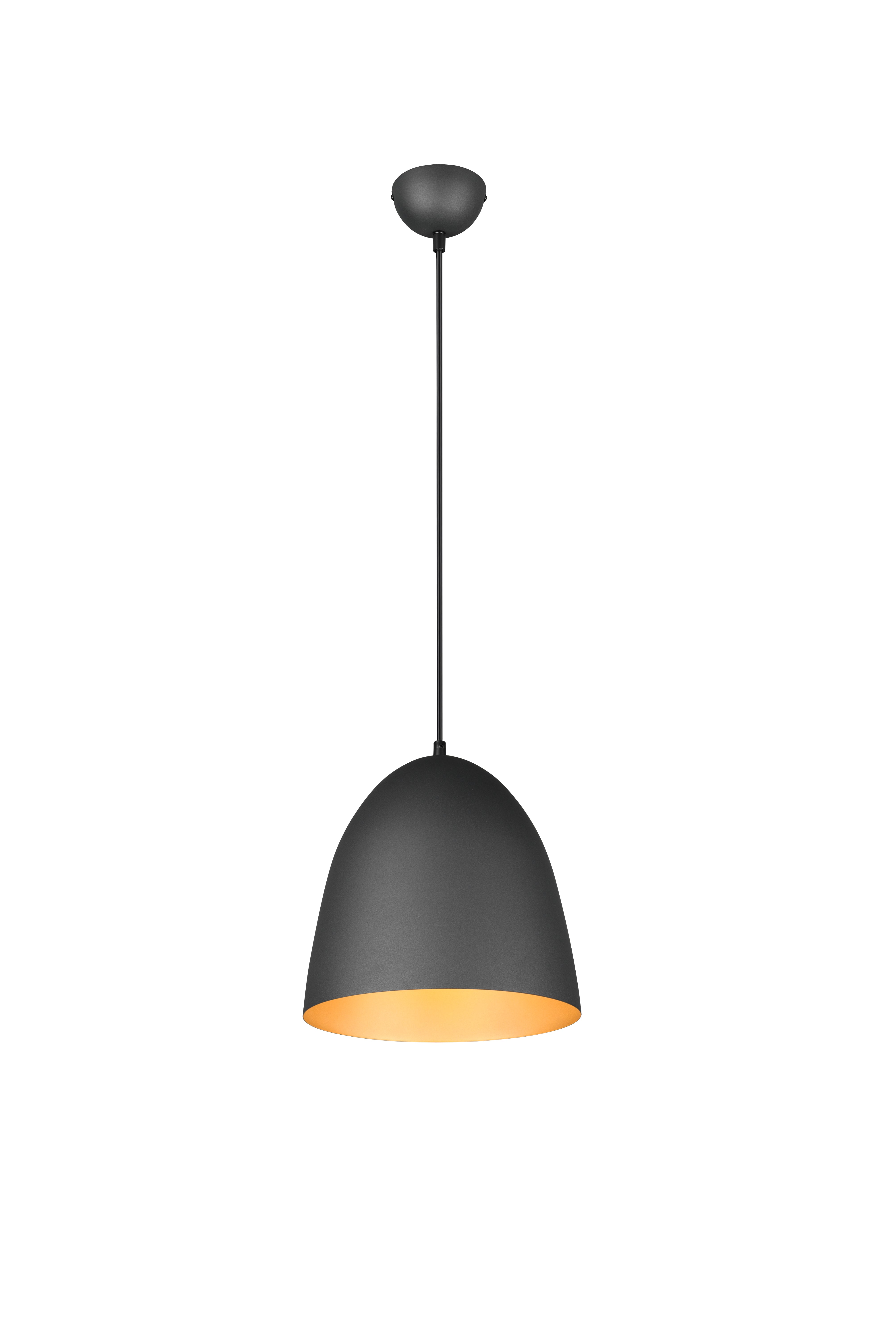 Tilda Medium/Large Hanging Lamp - Black & Gold/Matt White/Matt Brass/Grey Finish