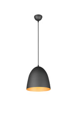 Tilda Medium/Large Hanging Lamp - Black & Gold/Matt White/Matt Brass/Grey Finish