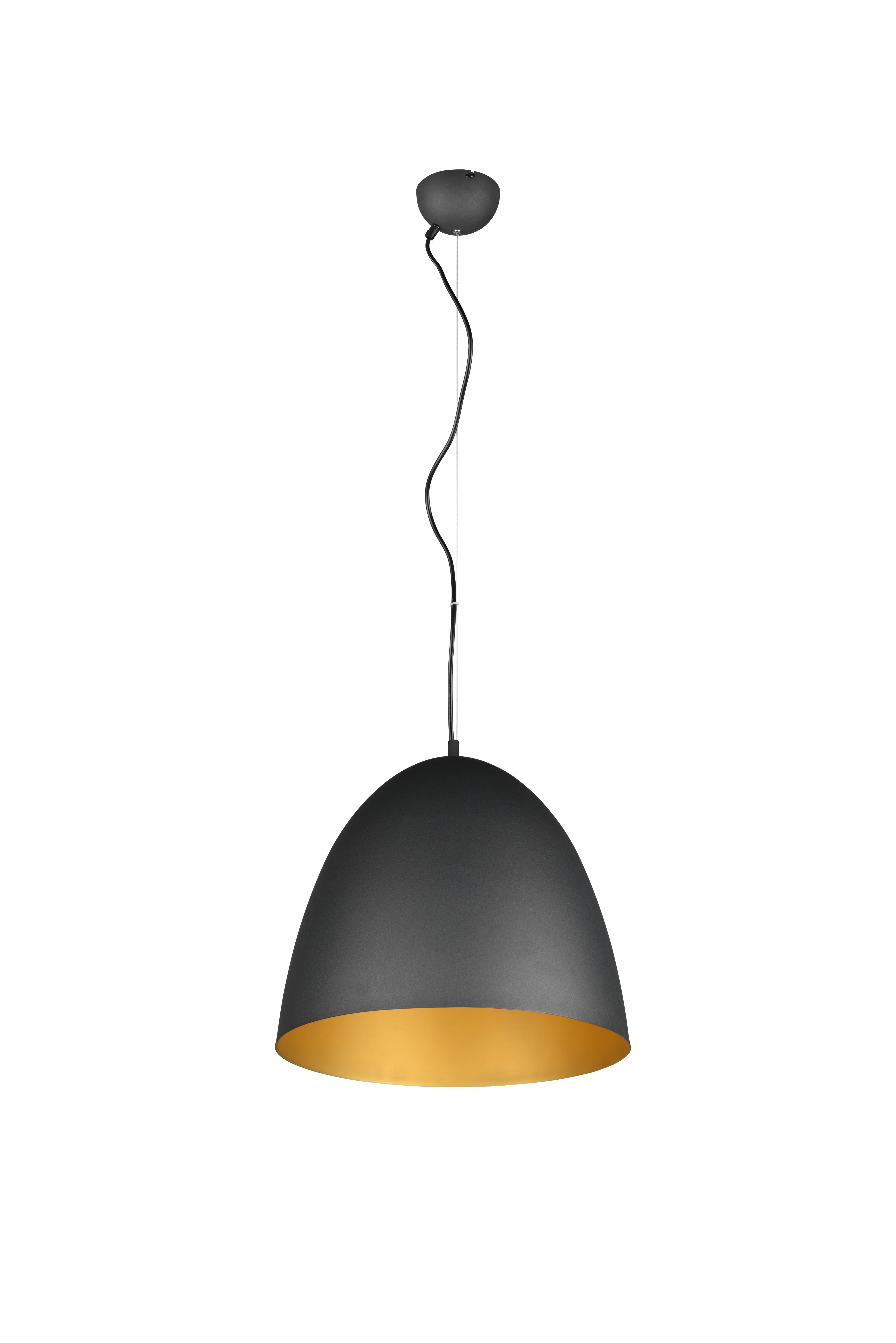 Tilda Medium/Large Hanging Lamp - Black & Gold/Matt White/Matt Brass/Grey Finish