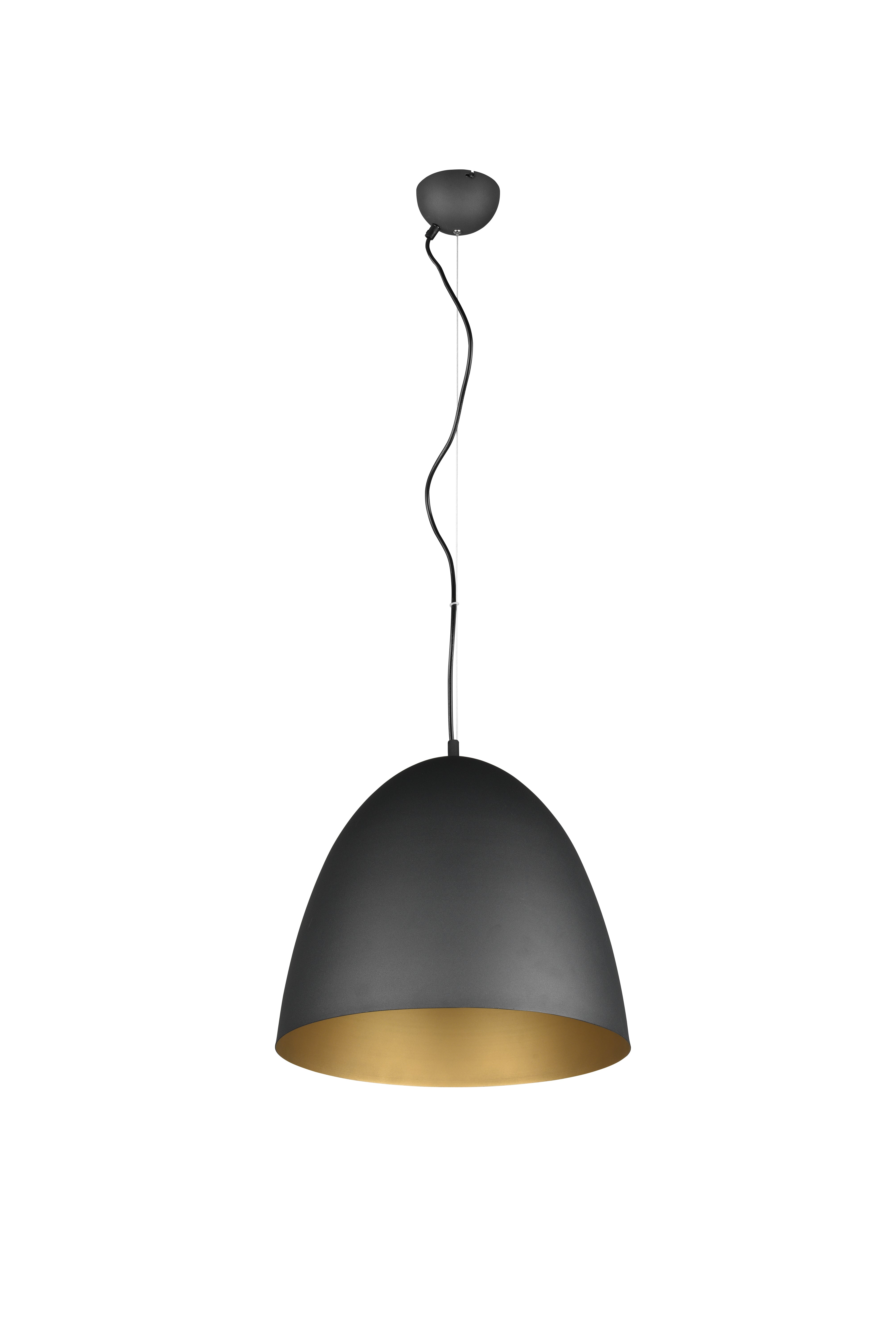 Tilda Medium/Large Hanging Lamp - Black & Gold/Matt White/Matt Brass/Grey Finish