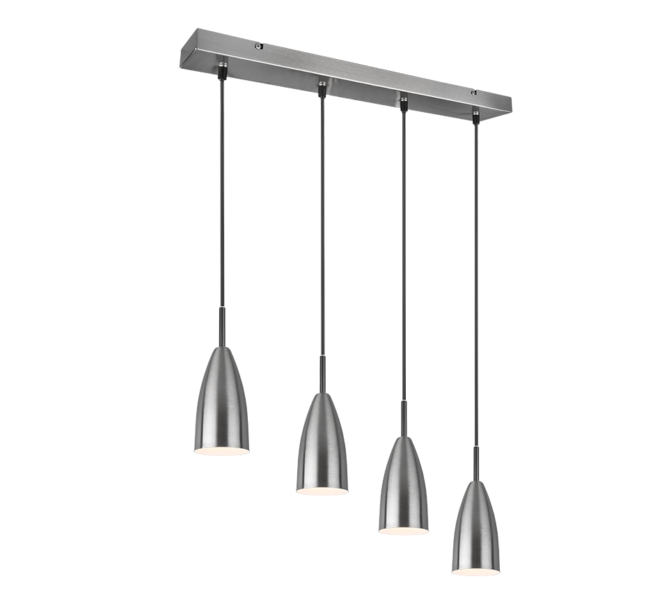 Farin 4Lt Linear Pendant - Nickel/Black
