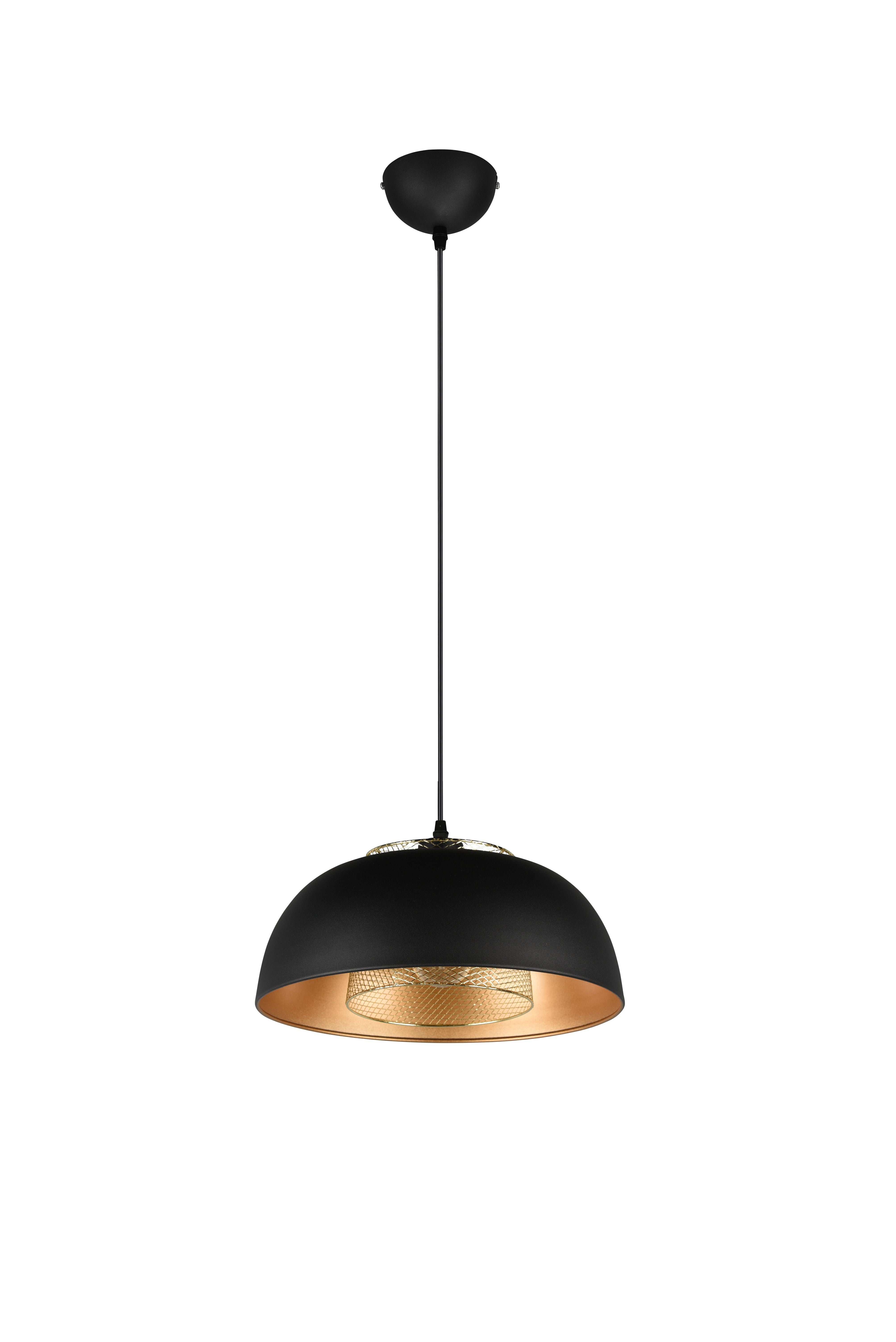 Punch Small/Large Hanging Lamp - Matt Black Finish