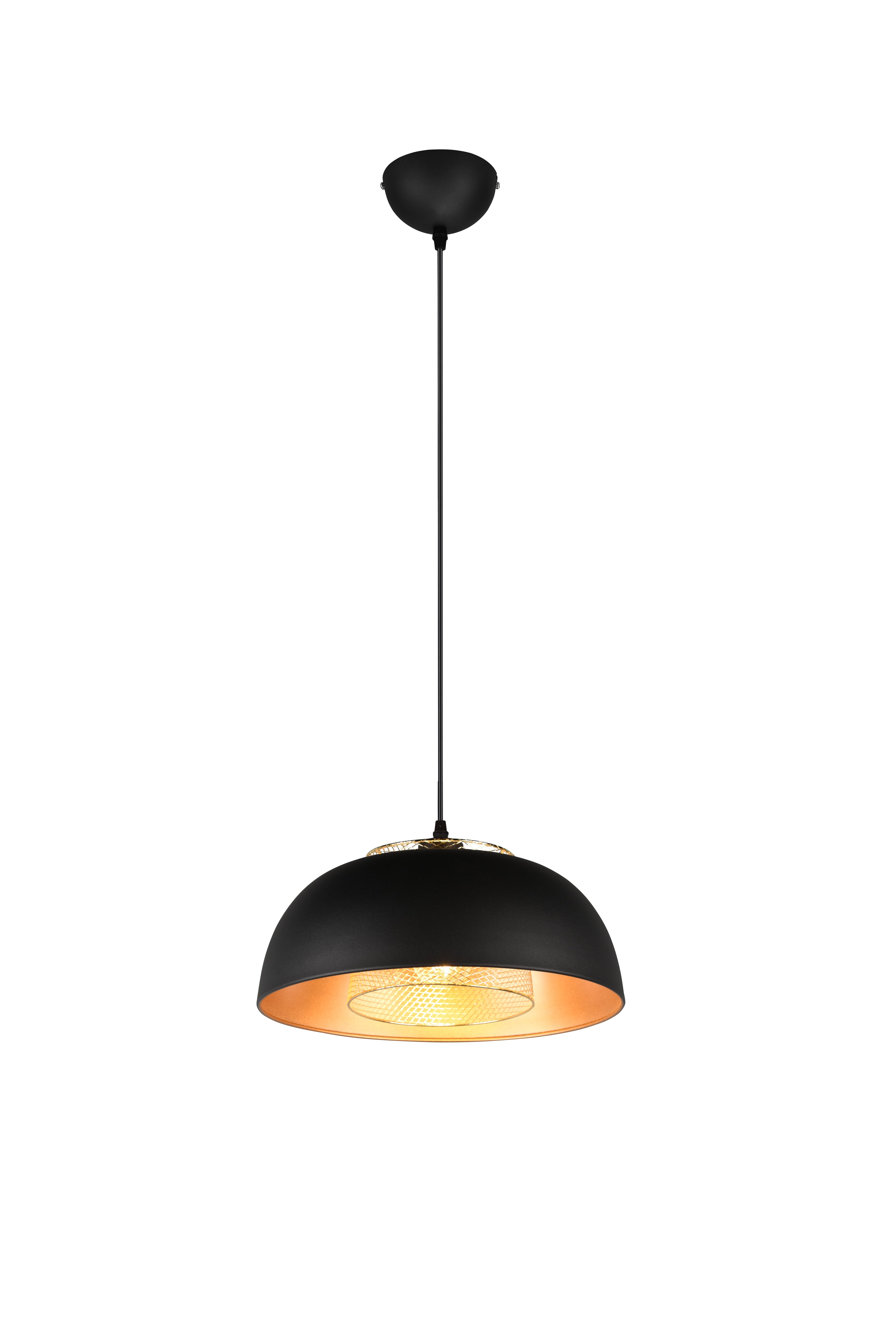 Punch Small/Large Hanging Lamp - Matt Black Finish