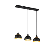 Punch 3Lt Linear Pendant - Black