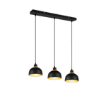 Punch 3Lt Linear Pendant - Black