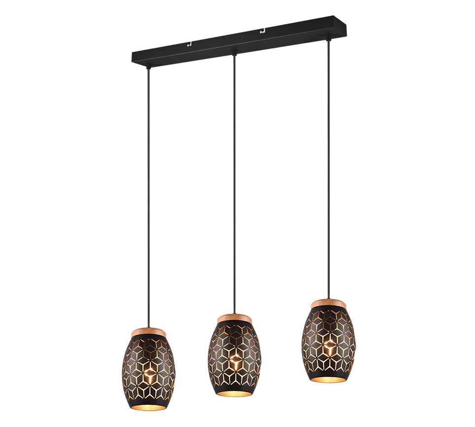 Bidar 3Lt Linear Pendant - Various Colours