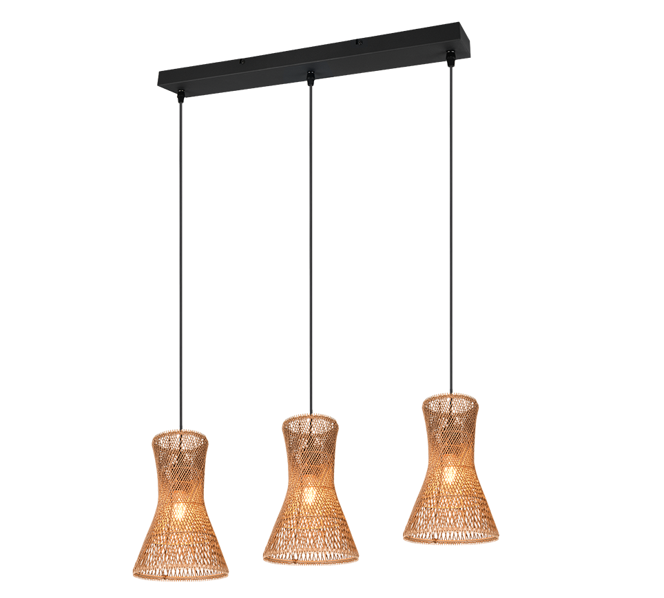 Bijou Kitchen Island Natural Pendant Light