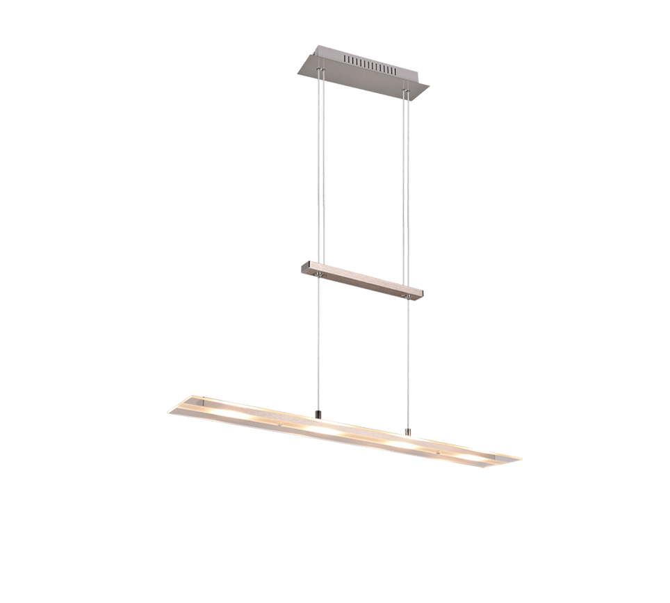 Milos LED Linear Pendant - Nickel/Black