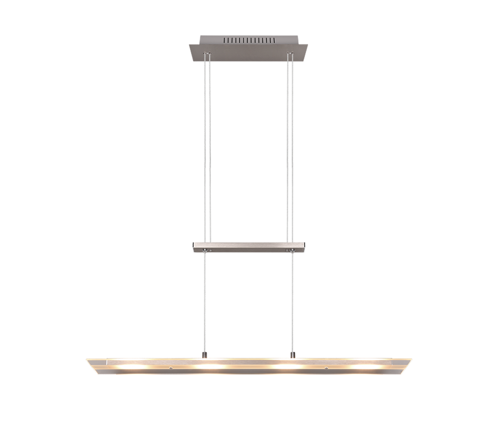 Milos LED Linear Pendant - Nickel/Black