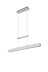 PAROS Linear LED Pendant - Black Matt/Brushed Aluminium Finish, IP20