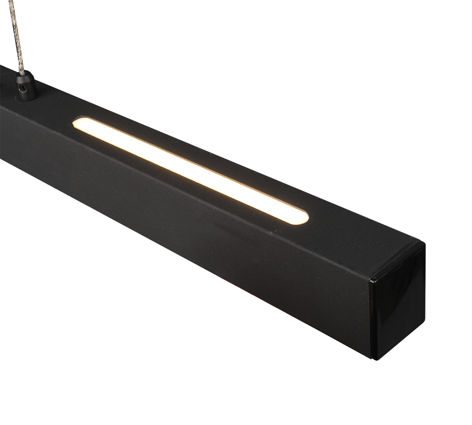 Paros Pendant- Black/ Aluminium Finish