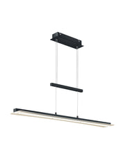 SMASH Linear LED Pendant - Matt Black/Matt Nickel