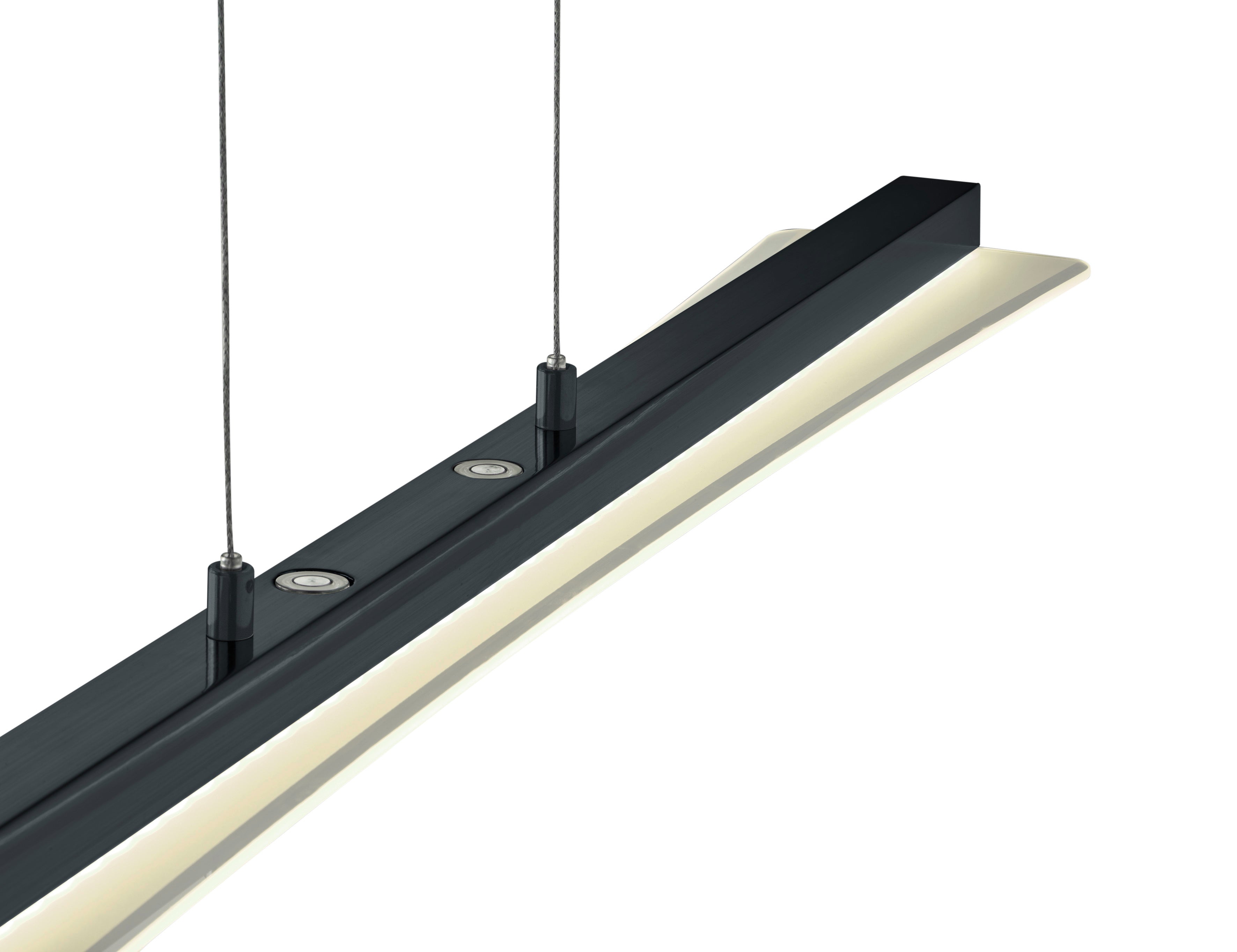 SMASH Linear LED Pendant - Matt Black/Matt Nickel