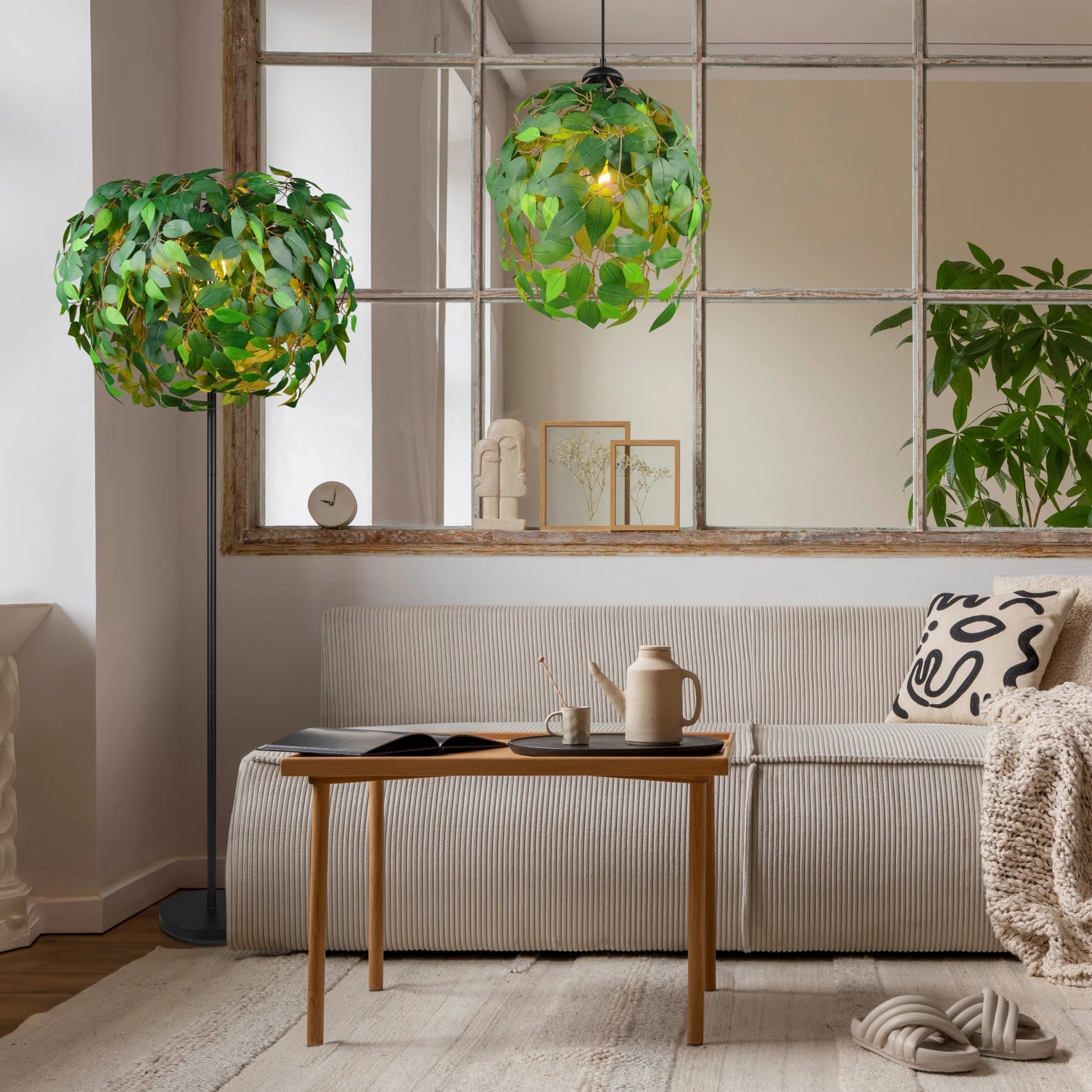 Leavy Modern Floor Lamp - Various Colours