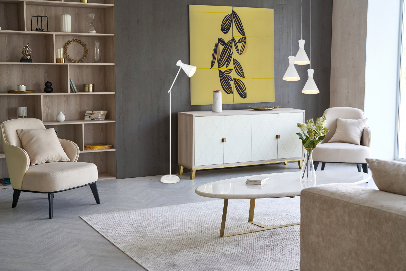Enzo LED Floor Lamp - Various Colours