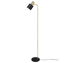 Adam Task/Reading Floor Lamp- Grey/Black & Gold