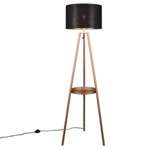 Colette Arc Floor Lamp - Coffee/Black