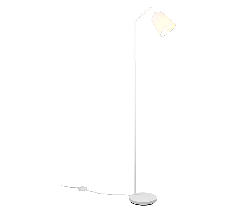 Buddy Task/Reading Floor Lamp - Black/White