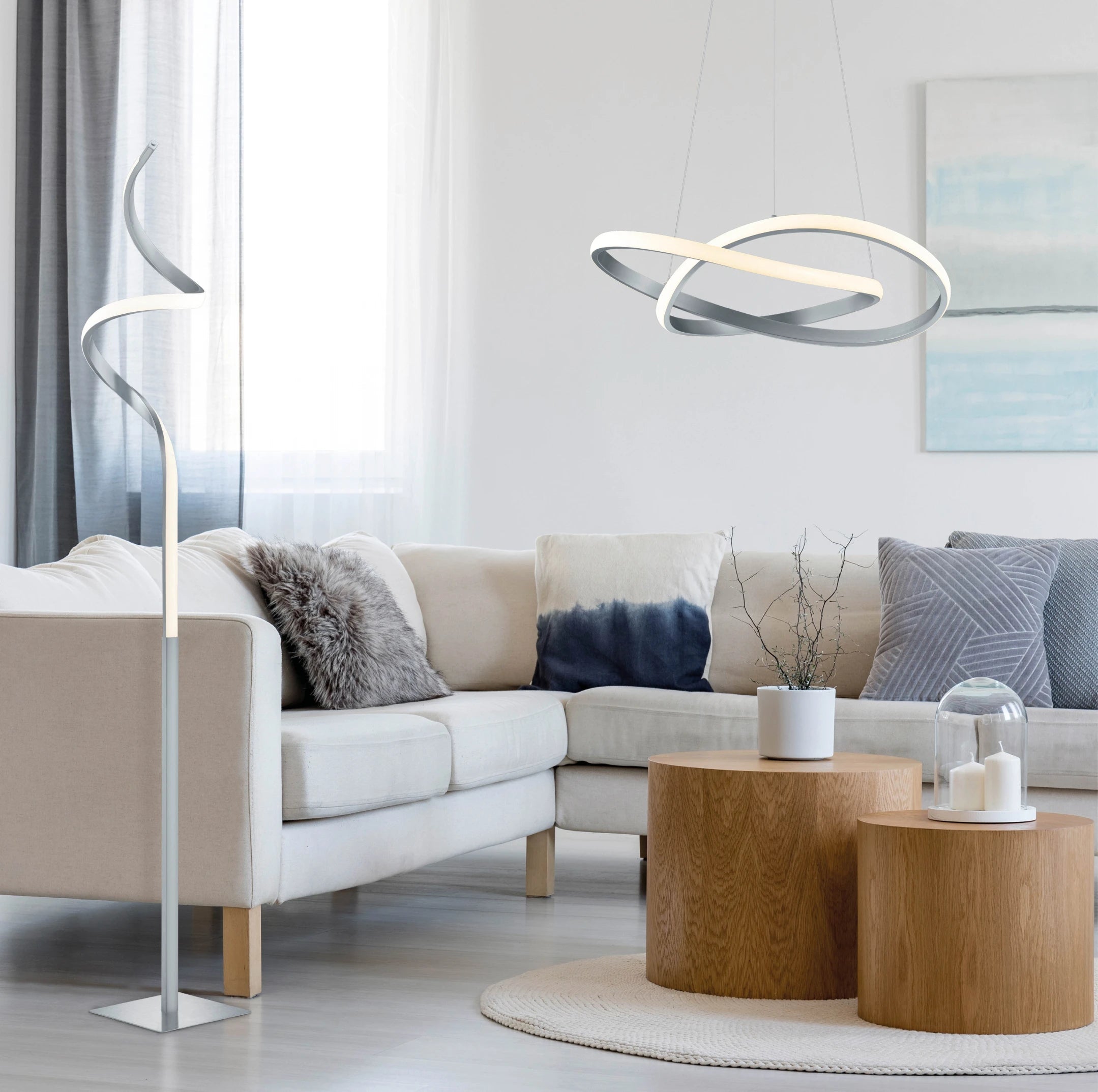 Course Modern LED Floor Lamp - Various Colours